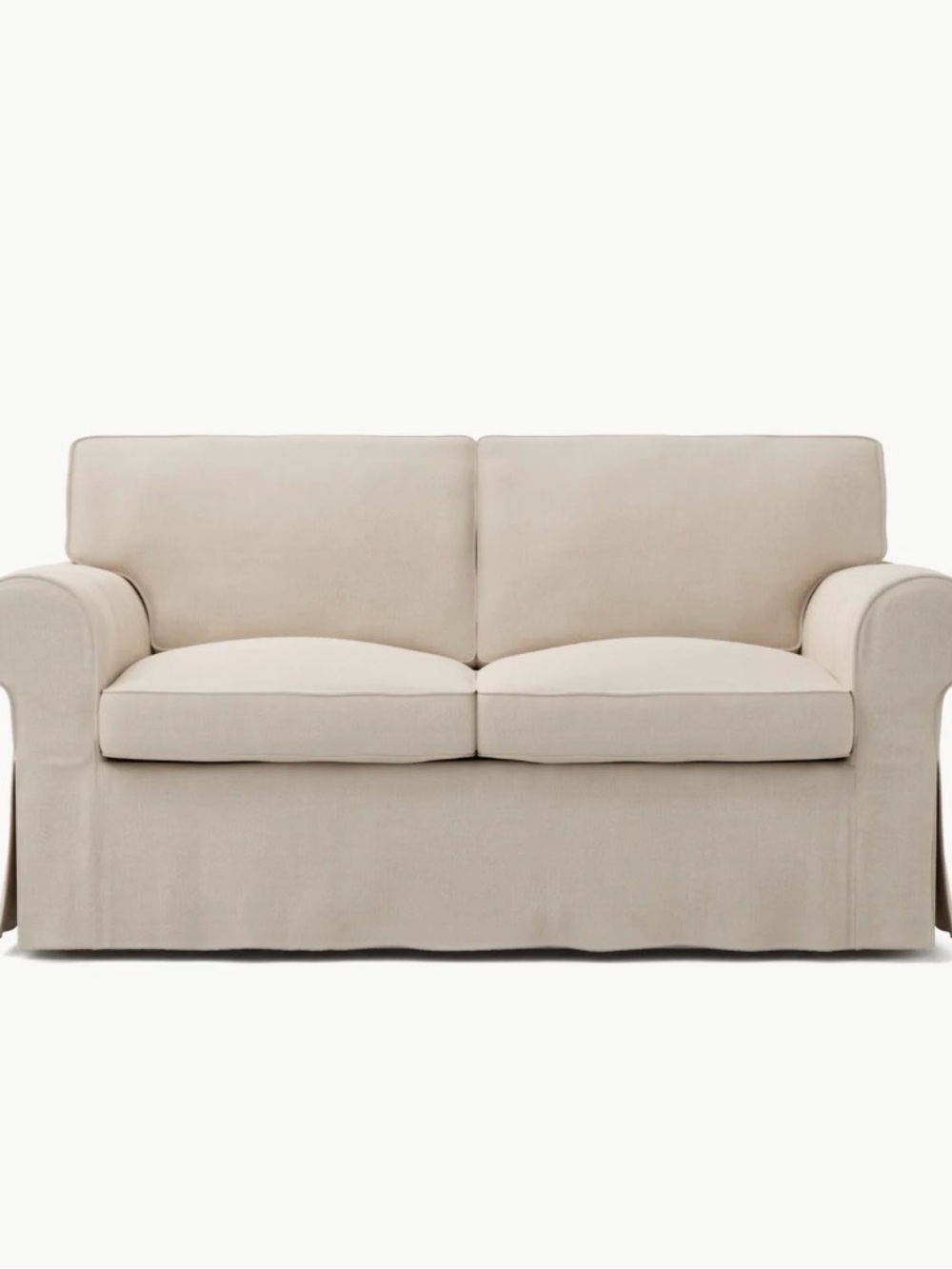 IKEA Ektorp Slipcovered Two-Seater Sofa in Lofallet Beige